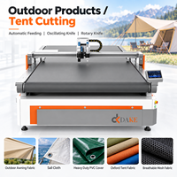 Machine de découpe automatique à couteau oscillant pour tissu Oxford, découpeuse numérique CNC pour la production de tentes et de auvents d'extérieur