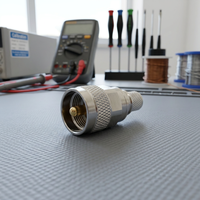 RF N-Stecker Crimp-Typ 1P IP53 Gerader Stecker 50 Ohm Kupferkontakt-Verbinder 12A 120V für LMR400-Kabel