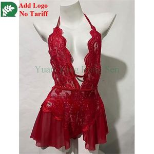 Ropa interior de una pieza Sexy de encaje transparente de talla grande para mujer china al por mayor - Product Image 5