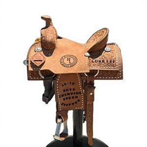 Silla de Montar Western de Cuero Rugoso de Calidad Superior - Duradera, Color y Logotipo Personalizables, Nuevo Diseño, Bajo Precio para India - Product Image 1