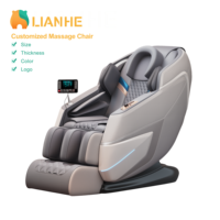 Fauteuil de massage électrique Shiatsu 3D de luxe à gravité zéro pour tout le corps, avec masseur de pieds intelligent portable et multifonctionnel