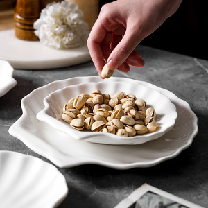 Plat à dîner en céramique en forme de coquille créative, vaisselle de table, plateau à collation, dessert, plateau de restaurant d'hôtel, vaisselle de table créative, <span class=keywords><strong>assiette</strong></span> à pâtes - Product Image 5