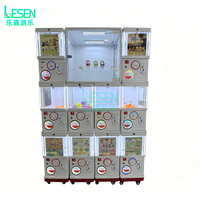 Machine à grue de jeu à monnayeur japonaise, 110-240V, corps en plastique, voyant lumineux, service OEM avec distributeur de jetons