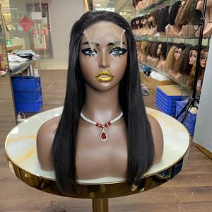 Perruque de cheveux humains vietnamiens de 16 pouces avec closure 4x4, personnalisable, lisse comme des baguettes, 14-18 pouces, couleur naturelle - Product Image 2