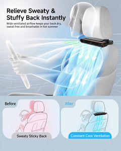 Ventilateur de voiture rechargeable par USB facile à installer, 3 vitesses réglables, ventilateur universel pour voiture - Product Image 5
