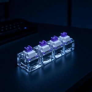 Drinxy Violet Light Pressure HiFi 선형 스위치 10pcs 맞춤형 게임 키보드용 공장 윤활 기계식 키보드 스위치 - Product Image 2