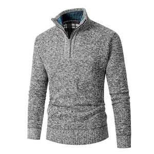 Cappotto Cardigan alla moda da uomo Casual in lana stile <span class=keywords><strong>Cool</strong></span> personalizzato giacca in pile a maglia taglie forti - Product Image 1
