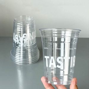 Vasos Desechables de Pared Simple para Bebidas Frías, 98 mm, Fondo Plano, 14/16 oz, 400/500 ml, Impresión por Serigrafía, para Té de Burbujas Boba - Product Image 4