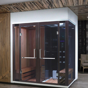 Hiện đại Cedar phòng tắm hơi nóng với ướt hơi chức năng rắn gỗ và đá Bảng điều khiển vật liệu cho khách sạn ứng dụng - Product Image 3