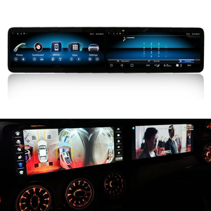 Radio Multimedia para Auto con Pantalla Dual de 25.6 Pulgadas, Android 13 y <span class=keywords><strong>Carplay</strong></span> para <span class=keywords><strong>Mercedes</strong></span>-Benz CLA GLA Clase A A45 AMG W176 <span class=keywords><strong>A180</strong></span> A200 A250 - Product Image 3