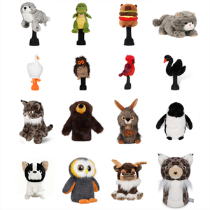 Personnalisation en gros Housse de tête de club de golf en peluche amusante, motifs bleu, jaune, rouge, Ice Milk Shake, pour driver en bois - Product Image 4