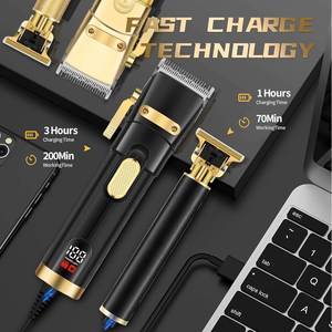 Professional Rechargeable LED Electric <b>Barber</b> Best Adjustable Hair for with USB Power Source - Product Image 4