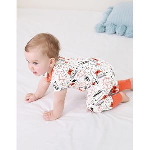 Mameluco de Bambú para Bebé, Unisex, Manga Corta, Ropa de Dormir, 3-24 Meses, Mono de Punto Transpirable - Product Image 5