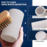 Séchage rapide porte-brosse à dents pierre de séchage brosse à dents électrique et porte-dentifrice tasse diatomite brosse à dents organisateur