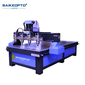 1500วัตต์หลายหัวโรตารี3D ไม้แกะสลัก1325ไม้เราเตอร์cnc