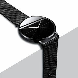 Hot Minimalist Men's Fashion Ultra-Thin Stainless Steel Mesh Belt Quartz Watch Simple Business Style Luxury Sporty <strong>Pointer</strong> - Product Image 5