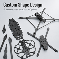 Fabricant de châssis de drones OEM, châssis de drone aérospatial léger, rigide et haute résistance, en fibre de carbone 3K Twill usiné CNC