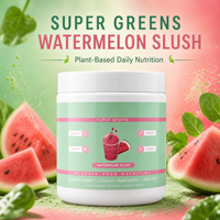 SUPER GREENS Compléments Vitaminiques pour Adultes Poudre de Super Fruits et Légumes Verts 255g Améliore la Densité Osseuse Conditionné en Bouteille