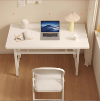 Bureau d'ordinateur pliable en bois écologique pour le bureau et l'étude, style crème, marque Yuepeng Meimu
