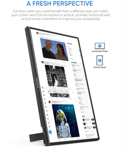 <span class=keywords><strong>Arzopa</strong></span> Z1RC |   Monitor Portátil IPS de 16 Pulgadas, 2.5K, 60hz, con 123% SRGB, el Mejor Monitor Portátil para Negocios - Product Image 6