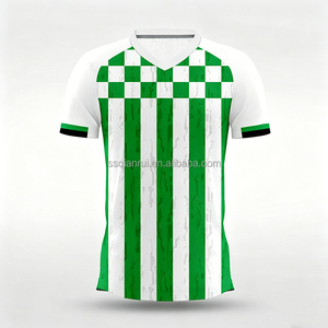 Maillot de football pour homme de qualité supérieure, 100 % polyester, impression par sublimation, séchage rapide, respirant, antibactérien, évacuation de l'humidité, personnalisable OEM - Product Image 5