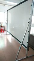Écran de projection portable pliable rapide en alliage d'aluminium pour extérieur, avec projecteur avant et arrière, standard