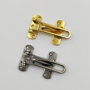Cerradura de puerta de hotel de seguridad de material de aleación de zinc Satén Oro hebilla portero perno satén - Product Image 4