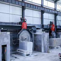 Scie à pont automatique de haute précision pour la découpe de pierres, machine de découpe de blocs de granit et de marbre, découpeuse de pierres CNC pour carrière et usine