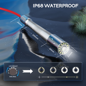 Gamwater F910DJKRC23-50M Système d'inspection interne de canalisations industrielles avec caméra d'égout à grand écran HD 1080p de 10 pouces, 512 Hz, 23 mm - Product Image 3