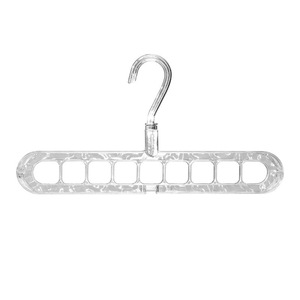 Colgador de Plástico de Nueve Agujeros con Gancho Giratorio para Ropa, Organizador de Armario, de Una Sola Capa, Forma Rectangular, Moldeado por Inyección - Product Image 1
