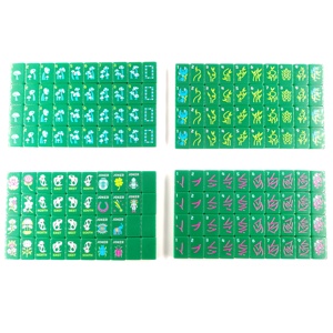 Mahjong américain de luxe vert artistique, tuiles en acrylique, 160 cartes, 4 joueurs, jeu portable élégant de luxe pour adultes, cadeau - Product Image 6