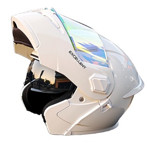 Nuevo <span class=keywords><strong>Casco</strong></span> <span class=keywords><strong>Integral</strong></span> PBRabbit con Doble Visera y Protección Solar, Cierre Doble D para Motocicleta/Vehículo Eléctrico, para Hombre y Mujer - Product Image 1