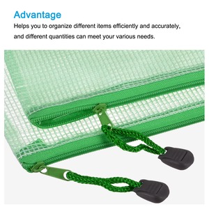 Bolsa Impermeable <span class=keywords><strong>de</strong></span> PVC con Cierre, Tamaños A5/A6/B6/B8, para Archivos, Documentos, Facturas, Carpetas, para <span class=keywords><strong>Oficina</strong></span>, Hogar, Suministros <span class=keywords><strong>de</strong></span> Papelería - Product Image 5