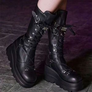 Factory Customization Leather Short Heel Boots Women Ladies High <strong>Booes</strong> Woman Shoes - Product Image 5