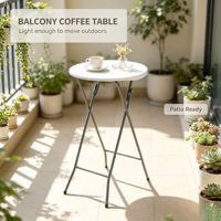 Table d'extérieur pliante et extensible en plastique HDPE léger avec structure en acier, résistante aux UV, idéale pour villas, fêtes et hôtels – Vente en gros usine