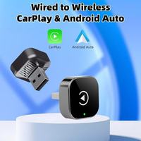 Le plus petit dongle sans fil CarPlay pour Apple CarPlay et Android Auto, adaptateur Bluetooth universel