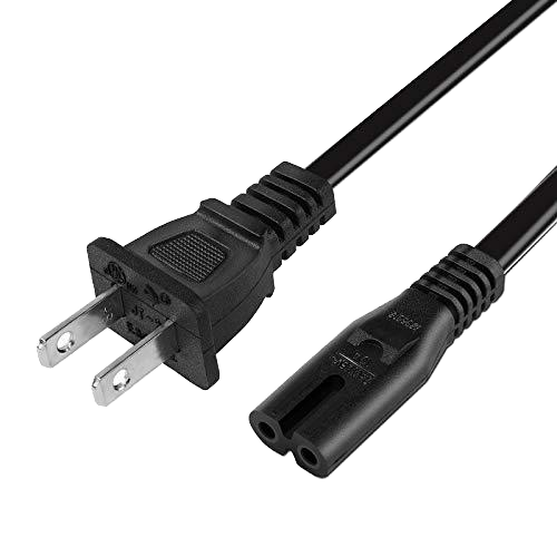 Hot 2-pin AC Power Cord Plug for X Box Series PS3 Slim / PS4 / PS5 Play Station 4 Slim Power Supply Cable Replacement