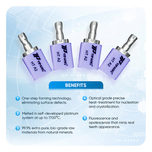 Materiale da laboratorio dentale ceramica dentale <span class=keywords><strong>CAD</strong></span> <span class=keywords><strong>CAM</strong></span> fresatura blocco disilicato litio pressa lingotti vetro ceramica - Product Image 4