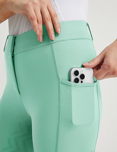 Pantaloni da Equitazione Slim-Fit a Zampa d'Elefante per <span class=keywords><strong>Donna</strong></span> - Seduta Completa, Traspiranti e Leggeri per l'Equestre Estivo - Product Image 5