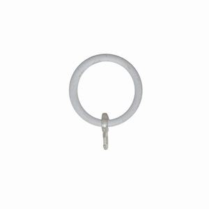ANTIQUE LINE - SET DI 8 ANELLI PER TENDA IN METALLO, COLORE BIANCO-BEIGE - Product Image 1