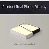 Plafonnier LED moderne minimaliste KangDuo en fer et acrylique, blanc chaud/froid, forme carrée, pour salon, garantie 3 ans, AC