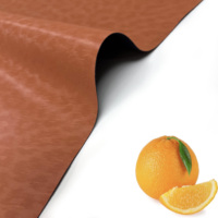 Simili cuir bio à imprimé léopard orange pour veste homme, gants, canapé, chaise, rembourrage de meubles