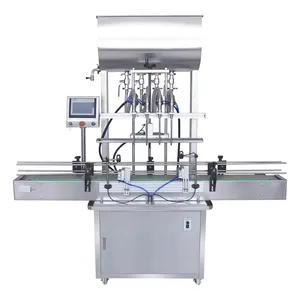 YK-machine de remplissage de liquide pour liquide, quatre têtes, shampoing, détergent, parfum, jus, boissons douces, entièrement automatique