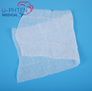 2025 2025 U-phten Medical Hospital Medical Consumables Disposable Gauze Pads 13/17/20 <strong>Threads</strong> Folded Edge Absorbent Gauze Swab for Wound Dressing - Product Image 6