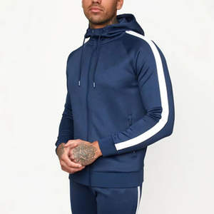 Ensemble de survêtements deux pièces pour homme, collection hiver vintage, qualité supérieure, respirant, séchage rapide, logo personnalisé, à capuche, jogging décontracté - Product Image 2