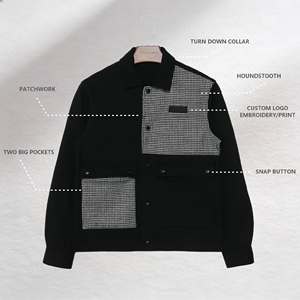 Giacche a maniche lunghe Patchwork invernali Casual da uomo personalizzabili - Product Image 2