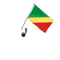 Drapeau national et de pays de la République du Congo en polyester 3x5 pieds à prix abordable avec deux œillets