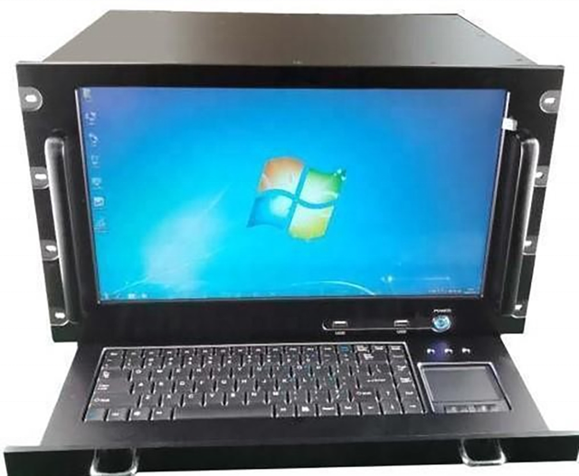 High - Performance IP Network Broadcast Server High Quality IP PA Server with 15 Inch LCD Display