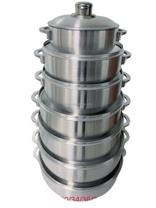 <span class=keywords><strong>Olla</strong></span> Caldero <span class=keywords><strong>de</strong></span> Aluminio <span class=keywords><strong>de</strong></span> Gran Tamaño, 20-40 cm, Acabado Satinado, Cacerola <span class=keywords><strong>para</strong></span> Cocinar, <span class=keywords><strong>para</strong></span> Sudamérica - Product Image 5