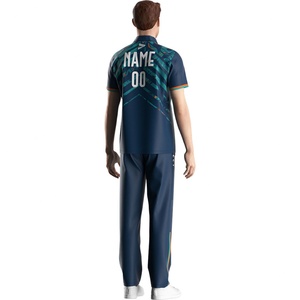 ชุดกีฬาวิ่งออกกำลังกายแบบซับลิเมชั่นสีสันสดใสสำหรับสโมสร  คุณภาพสูง ดีไซน์ใหม่ เสื้อเจอร์ซีย์และกางเกงคริกเก็ต ลดราคาพิเศษ - Product Image 6